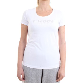 Abbigliamento Donna T-shirt maniche corte Freddy S1WBCT1 T-Shirt Donna bianco Bianco