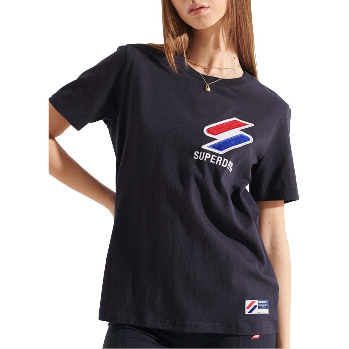 Abbigliamento Donna T-shirt & Polo Superdry  Nero