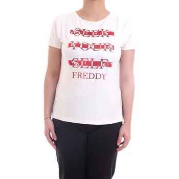 Abbigliamento Donna T-shirt maniche corte Freddy S1WSLT6 T-Shirt Donna latte Beige