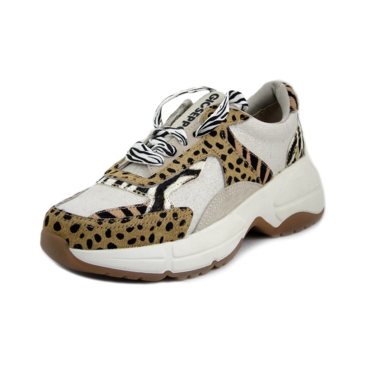 Scarpe Donna Sneakers Gioseppo Sneakers Donna, Tessuto e Cavallino-58721 Beige