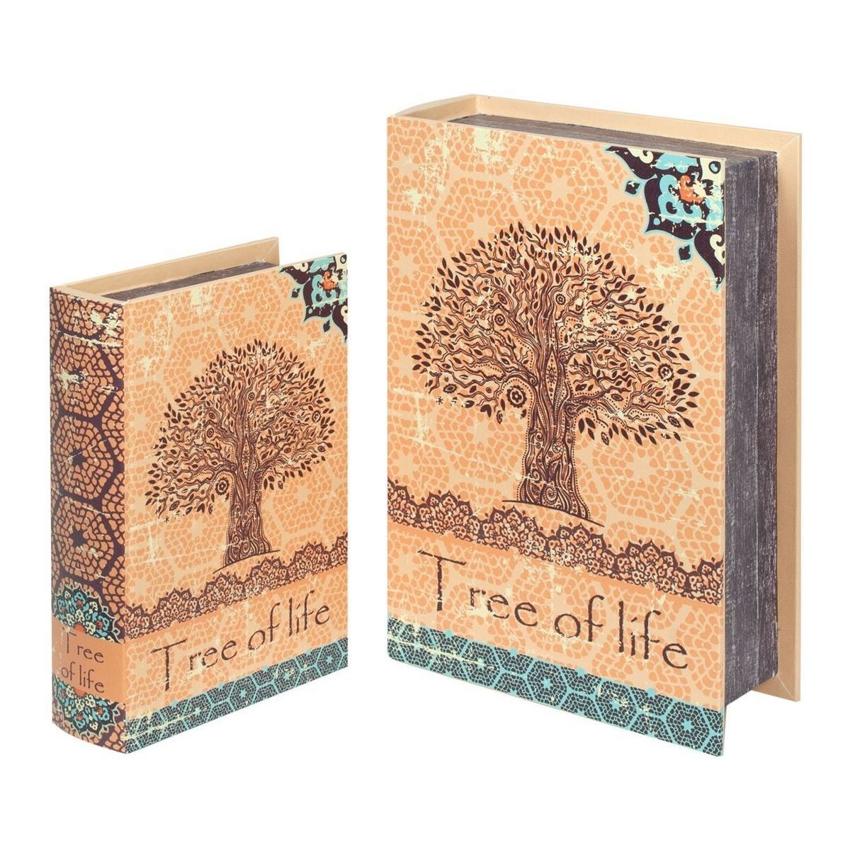 Casa Cestini / scatole e cestini Signes Grimalt Scatole Per Libri 2U Tree Life Arancio
