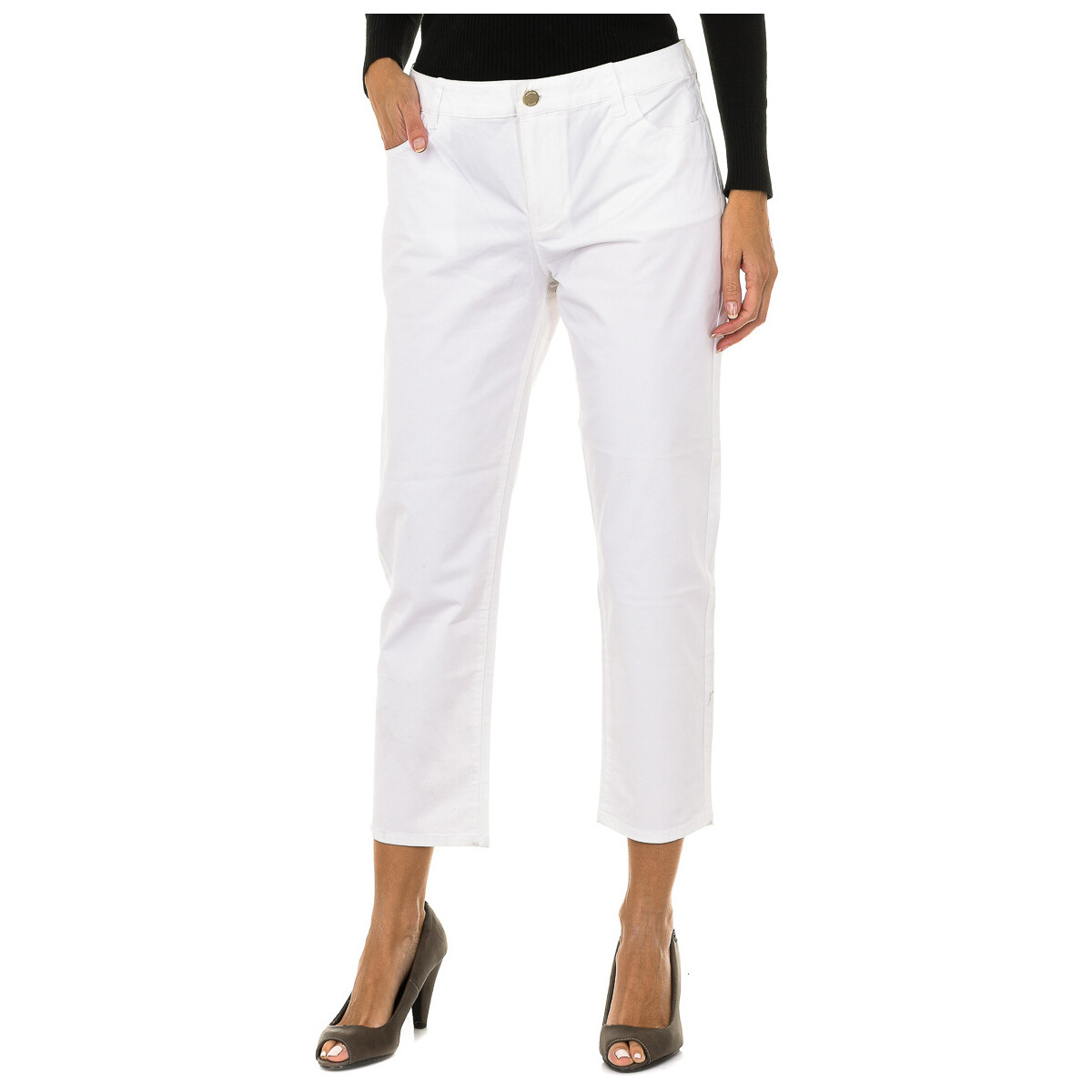 Abbigliamento Donna Pantaloni Emporio Armani 3Y5J03-5NZXZ-1100 Bianco