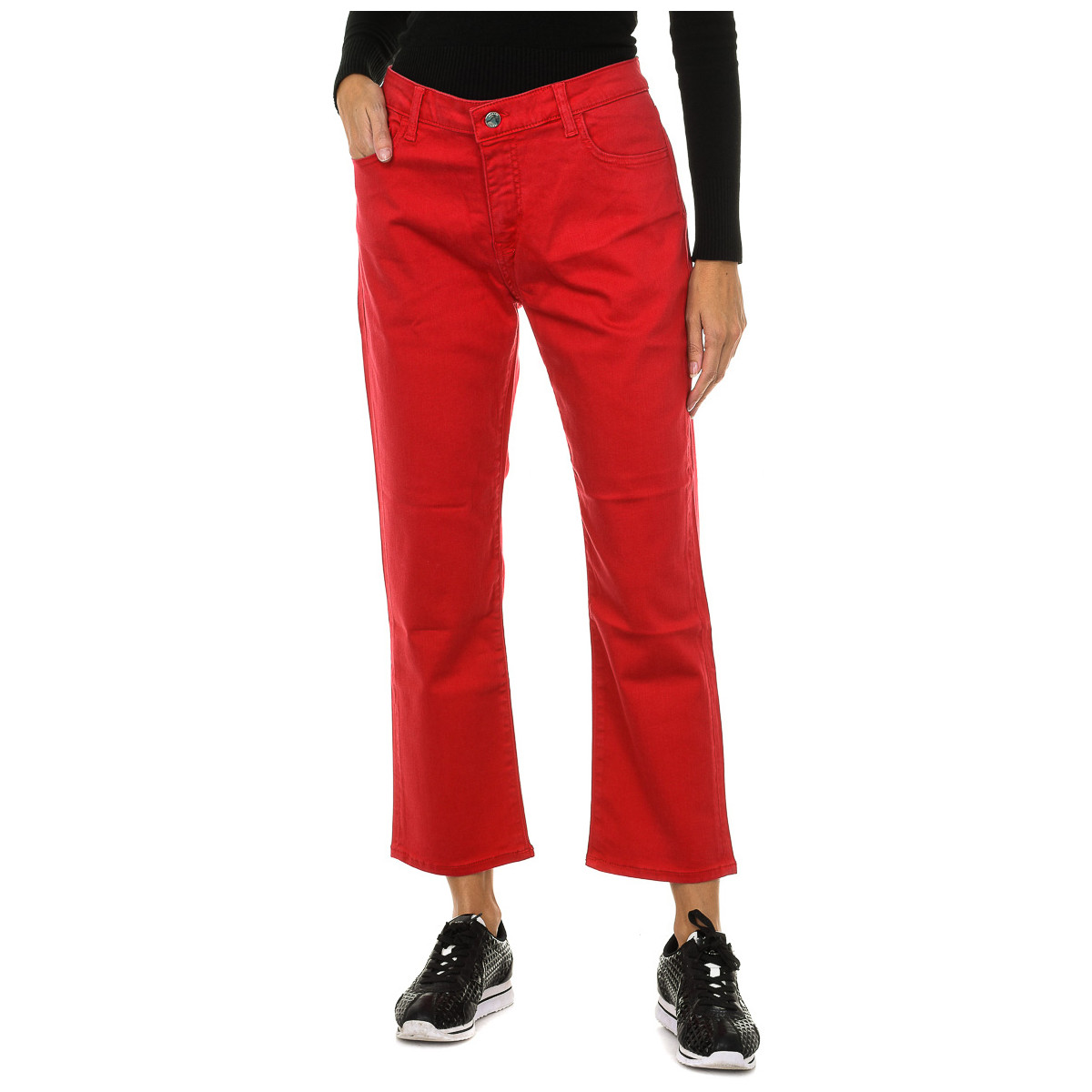 Abbigliamento Donna Pantaloni Emporio Armani 3Y5J10-5D1RZ-1468 Rosso