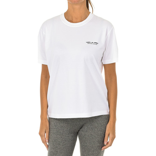 Abbigliamento Donna T-shirts a maniche lunghe Emporio Armani 6Z5T91-5J0HZ-1100 Bianco