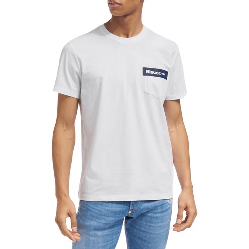 Abbigliamento Uomo T-shirt maniche corte Blauer 21SBLUH02136-004547 Nero
