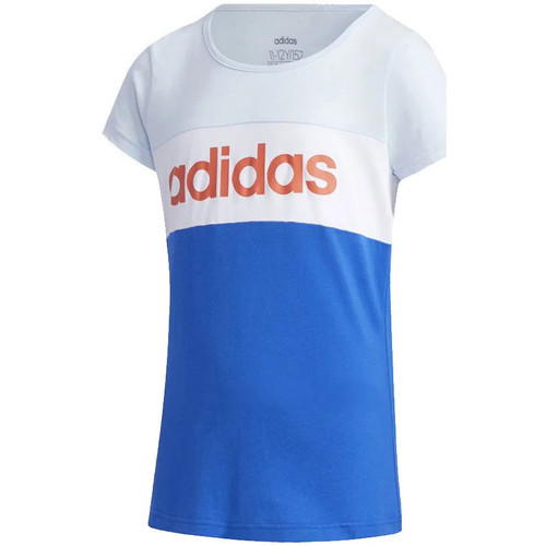 Abbigliamento Bambina T-shirt & Polo adidas Originals FM0834 Blu