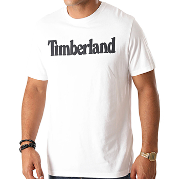 Abbigliamento Uomo T-shirt maniche corte Timberland Kennebec River Linear Bianco