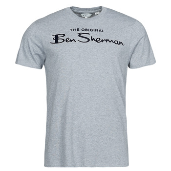 Abbigliamento Uomo T-shirt maniche corte Ben Sherman SIGNATURE FLOCK TEE Grigio