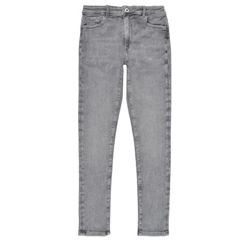 Abbigliamento Bambina Jeans skynny Pepe jeans PIXLETTE HIGH Grigio