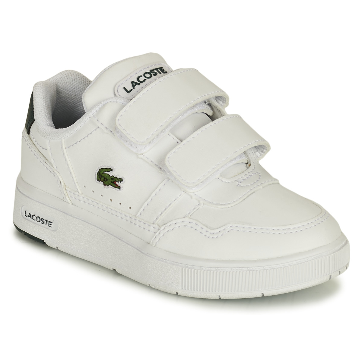 Scarpe Unisex bambino Sneakers basse Lacoste T-CLIP 0121 1 SUI Bianco