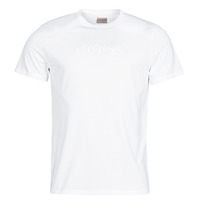 Abbigliamento Uomo T-shirt maniche corte Guess ES SS PIMA EMB LOGO CREW Bianco