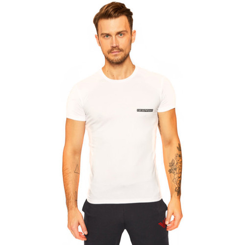 Abbigliamento Uomo T-shirt maniche corte Emporio Armani Little logo Bianco