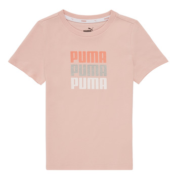 Abbigliamento Bambina T-shirt maniche corte Puma ALPHA TEE Rosa