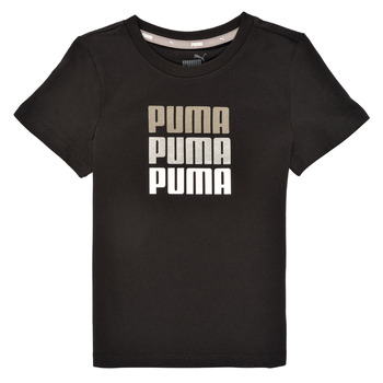 Abbigliamento Bambina T-shirt maniche corte Puma ALPHA TEE Nero