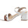 Scarpe Donna Pantofole Luciano Barachini donna, scarpe sandalo, bianco e cuoio GL 281 Bianco