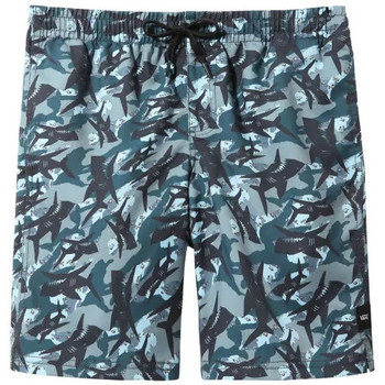 Abbigliamento Bambino Costume / Bermuda da spiaggia Vans Shorts  By Mixed Volley Shark Camo - Kids Blu
