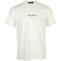 Abbigliamento Uomo T-shirt maniche corte Fred Perry Embroidered T-Shirt Beige