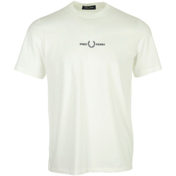 Fred Perry Embroidered T-Shirt Beige