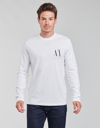 Abbigliamento Uomo T-shirts a maniche lunghe Armani Exchange 8NZTPL Bianco