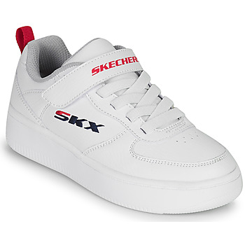 Scarpe Unisex bambino Sneakers basse Skechers SPORT COURT 92 Bianco