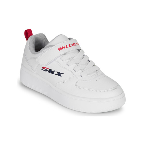 Scarpe Unisex bambino Sneakers basse Skechers SPORT COURT 92 Bianco