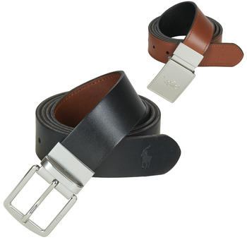 Accessori Uomo Cinture Polo Ralph Lauren Reversible Belt Gift Set Nero / Marrone