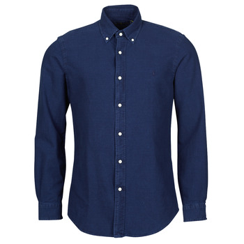 Abbigliamento Uomo Camicie maniche lunghe Polo Ralph Lauren TRENNYB Velours / Blu