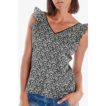 Abbigliamento Donna Top / T-shirt senza maniche Le Temps des Cerises Top MAGY Nero