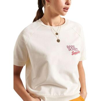 Abbigliamento Donna T-shirt & Polo Superdry  Bianco