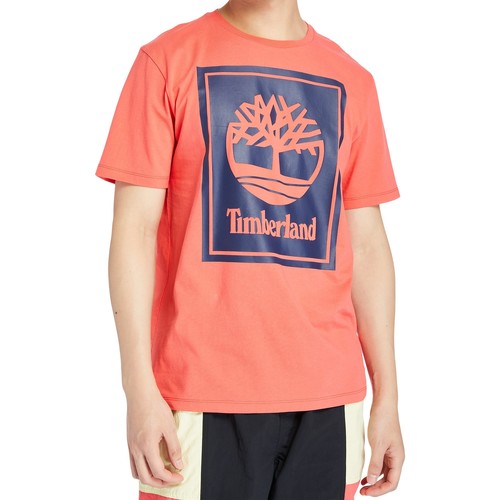 Abbigliamento Uomo T-shirt maniche corte Timberland 164213 Arancio