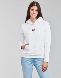 Abbigliamento Donna Felpe Tommy Jeans TJW TOMMY CENTER BADGE HOODIE Bianco