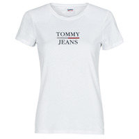 Abbigliamento Donna T-shirt maniche corte Tommy Jeans TJW SKINNY ESSENTIAL TOMMY T SS Bianco