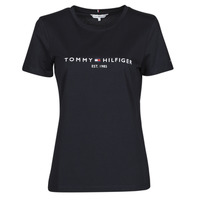 Abbigliamento Donna T-shirt maniche corte Tommy Hilfiger HERITAGE HILFIGER CNK RG TEE Marine