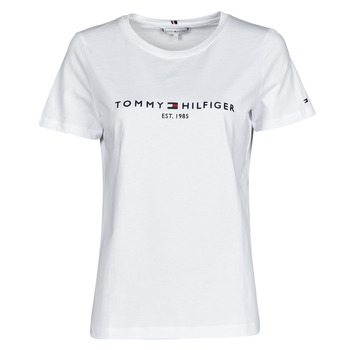 Abbigliamento Donna T-shirt maniche corte Tommy Hilfiger HERITAGE HILFIGER CNK RG TEE Bianco