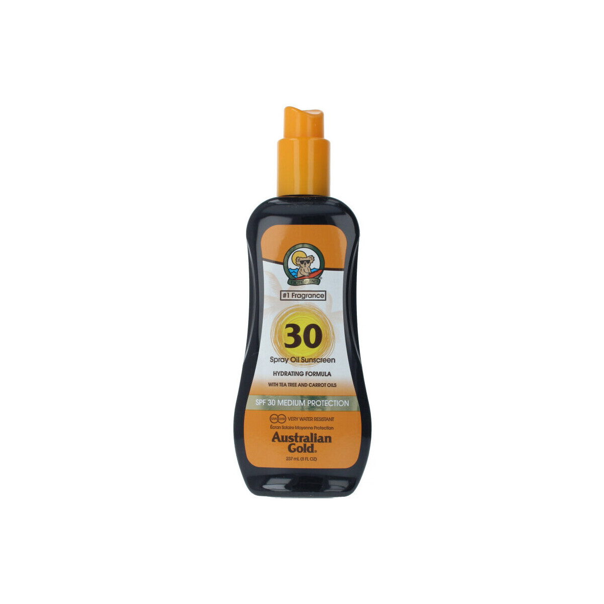 Bellezza Protezione solari Australian Gold Sunscreen Spf30 Spray Oil Hydrating With Carrot 