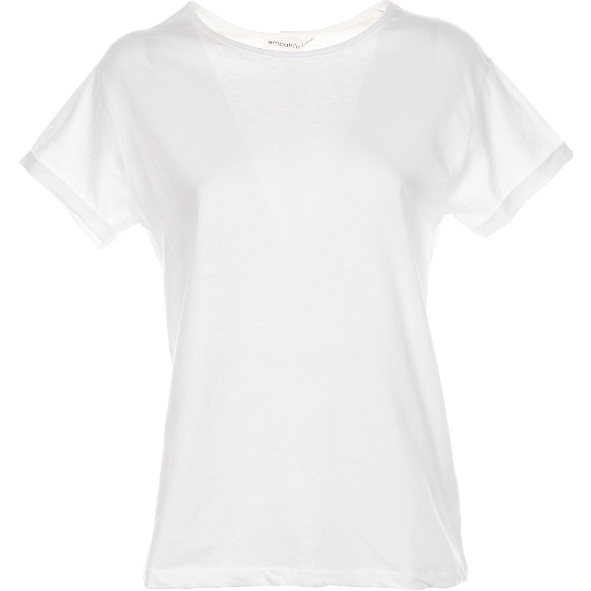 Abbigliamento Donna T-shirt & Polo Empathie T-shirt in cotone bianca Bianco