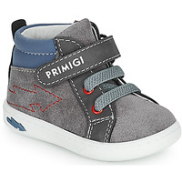 Scarpe Bambino Sneakers alte Primigi BABY LIKE Grigio / Blu