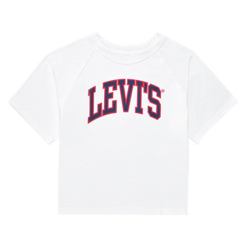 Abbigliamento Bambina T-shirt maniche corte Levi's SS RGLAN HGH RISE TE SHIRT Bianco