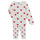 Abbigliamento Bambina Pigiami / camicie da notte Petit Bateau CASSANDRE Bianco / Rosso