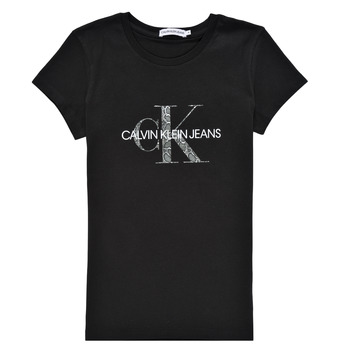 Abbigliamento Bambina T-shirt maniche corte Calvin Klein Jeans VOYAT Nero