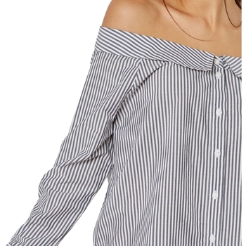 Only Off Shoulders Bambi Top - Bright White Night Sky Blu