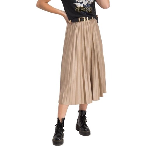 Abbigliamento Donna Gonne Vila Nitban Midi Skirt - Sand Shell Beige