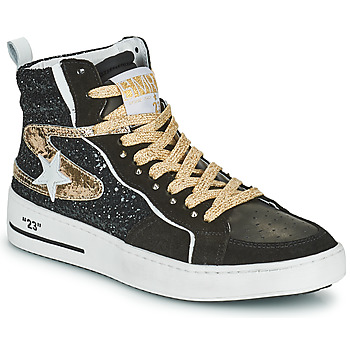 Scarpe Donna Sneakers alte Semerdjian MARAL Nero / Oro