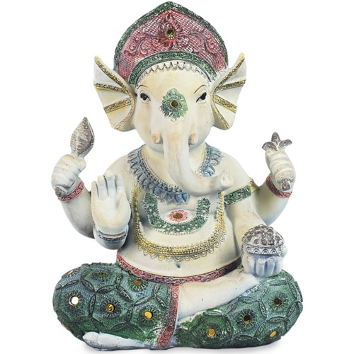 Casa Statuette e figurine Signes Grimalt Figura Di Ganesh Verde