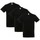 Abbigliamento T-shirt maniche corte Sols PACK 3 CAMISETAS NEGRAS COTTON Nero