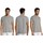 Abbigliamento T-shirt maniche corte Sols PACK 3 CAMISETAS GRISES COTTON Grigio