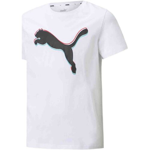 Abbigliamento Unisex bambino T-shirt & Polo Puma 585887 Bianco