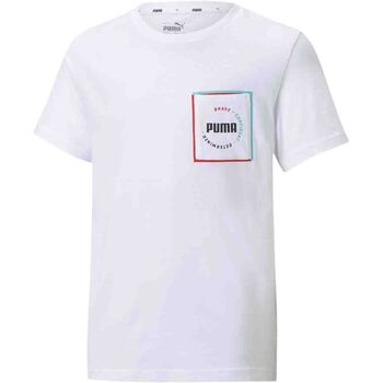 Abbigliamento Unisex bambino T-shirt & Polo Puma 585888 Bianco