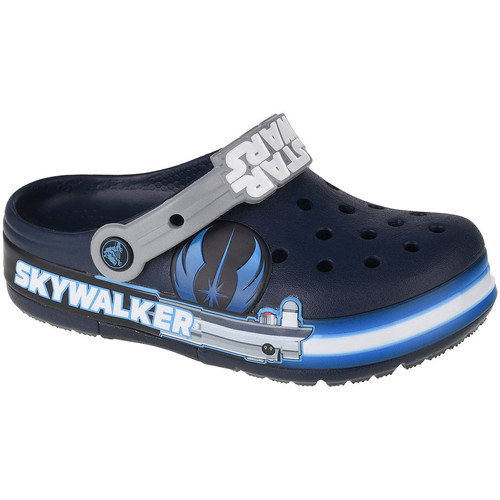 Scarpe Bambino Pantofole Crocs Fun Lab Luke Skywalker Lights K Clog Blu