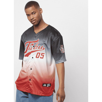 Abbigliamento Uomo T-shirt maniche corte Fubu Maillot  Varsity Baseball Nero